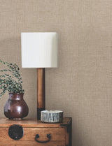 York Wallcoverings Hardy Linen Adirondack Brown Wallpaper