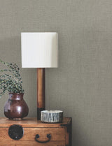 York Wallcoverings Hardy Linen Cinder Black Wallpaper