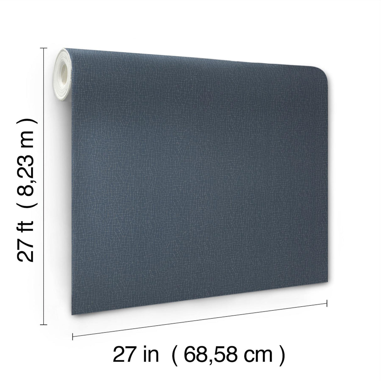 York Wallcoverings Exchange Ink Press Blue Wallpaper