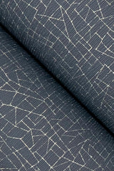York Wallcoverings Exchange Ink Press Blue Wallpaper