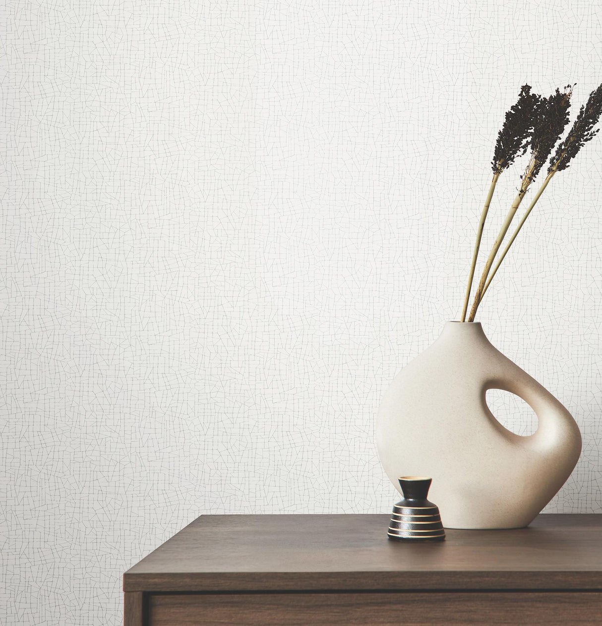York Wallcoverings Exchange Optic White White Wallpaper
