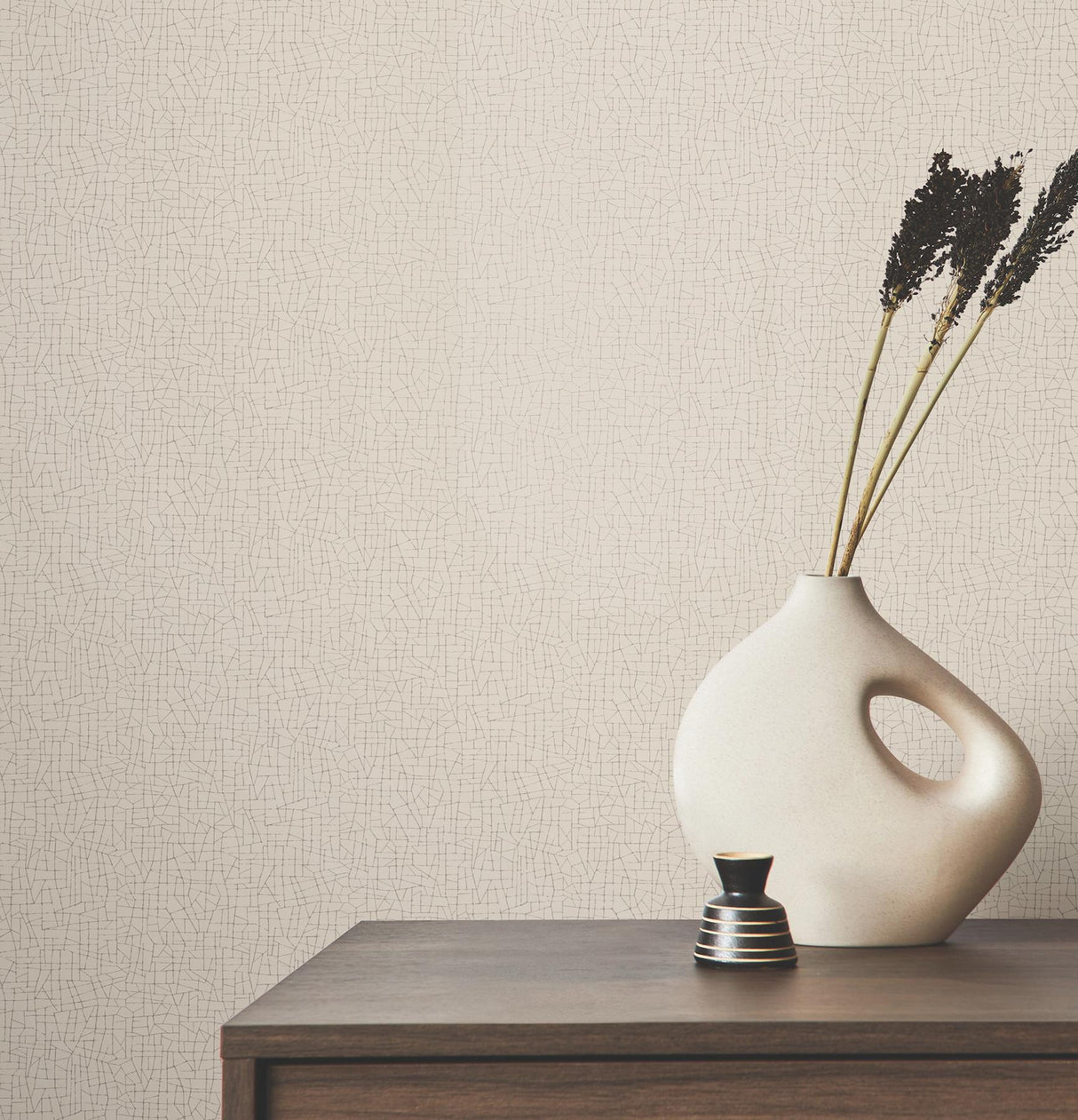 York Wallcoverings Exchange Crystal Shore Beige Wallpaper