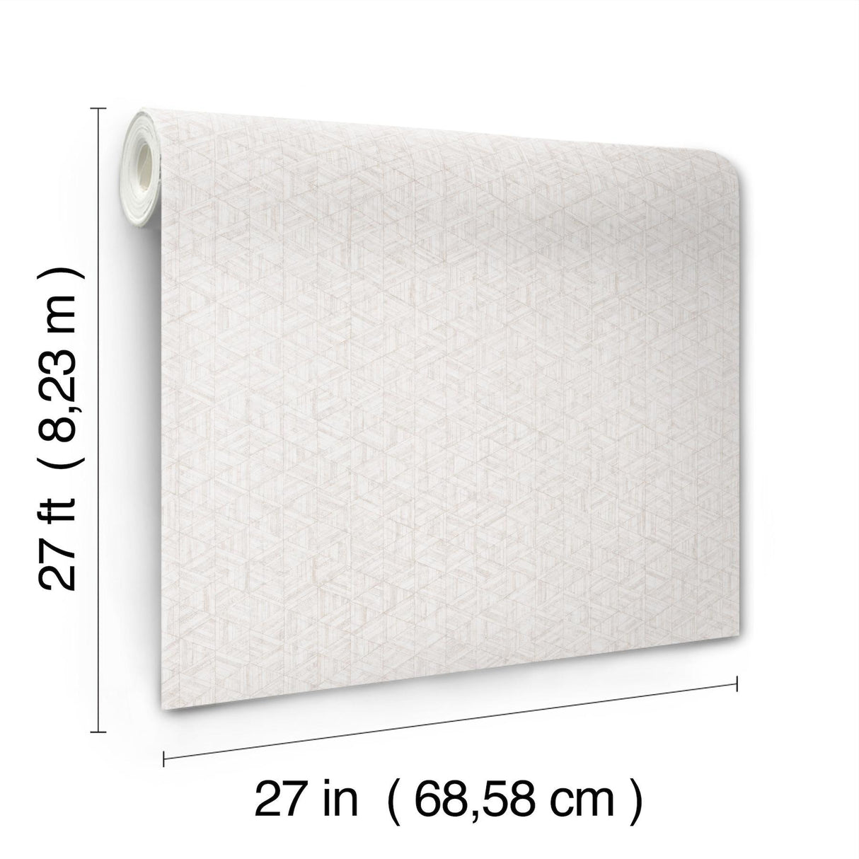 York Wallcoverings Rune Mother Of Pearl White Wallpaper