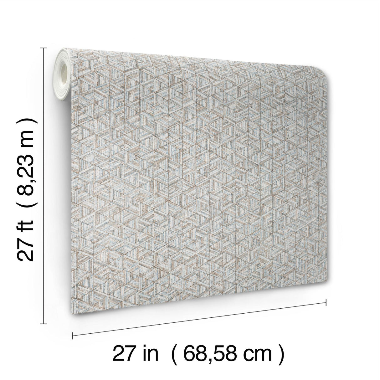 York Wallcoverings Rune Pewter Blue Wallpaper