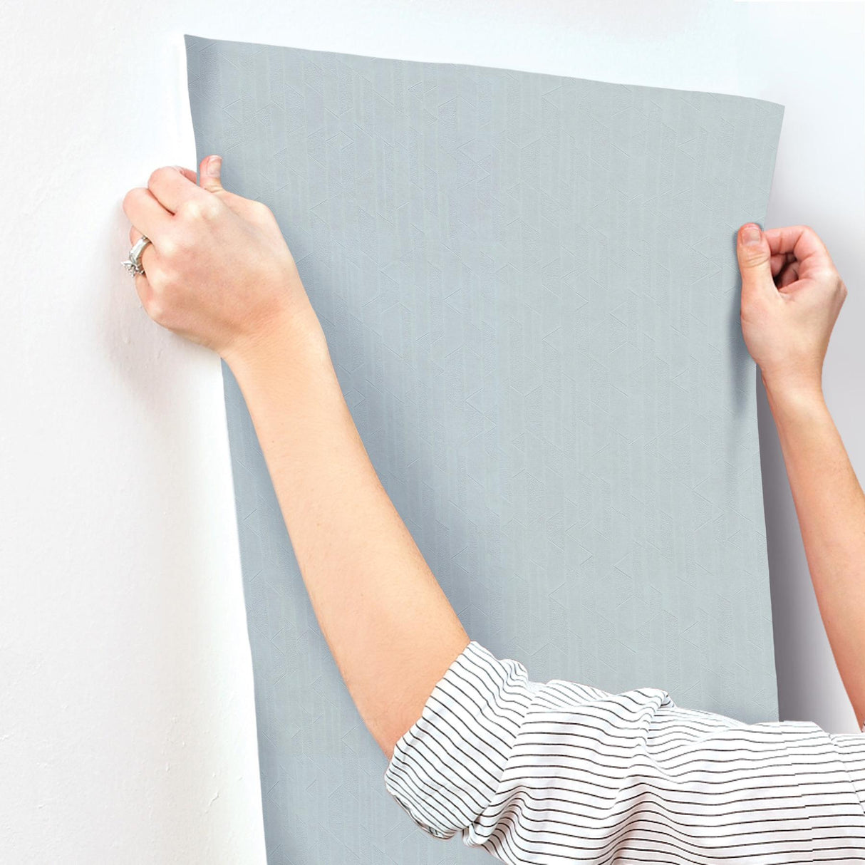 York Wallcoverings Verge Bluestone Blue Wallpaper