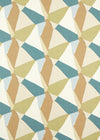 Harlequin Sumi Reflect Marine/Grass/Taupe Fabric