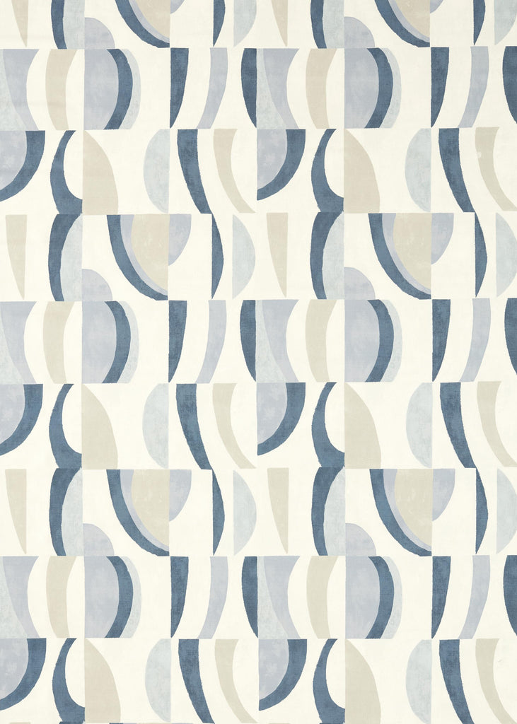 Harlequin Sky/Cornflower/Linen REFLECT FABRICS Fabric