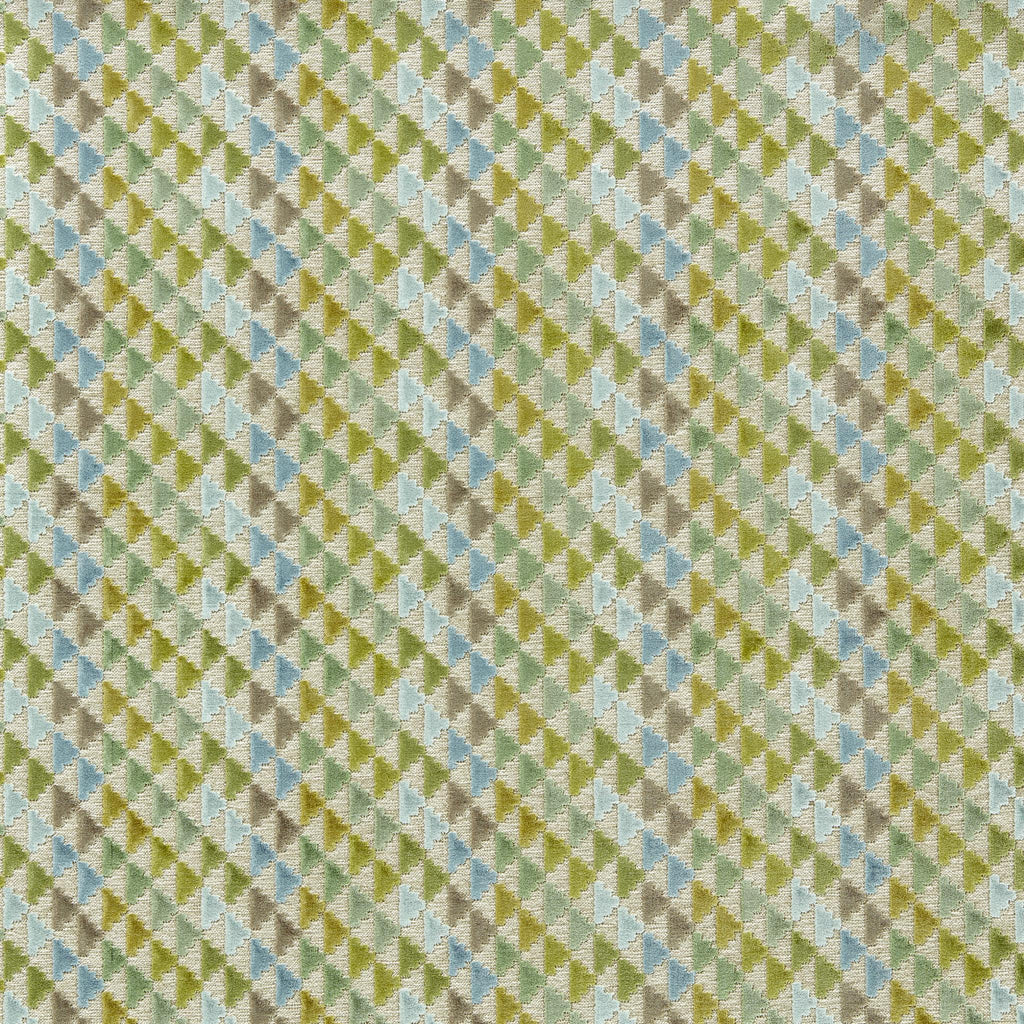 Harlequin Vidi Kelly/Sky/Linen Fabric
