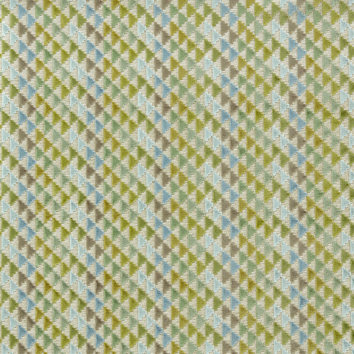 Harlequin Kelly/Sky/Linen REFLECT VELVETS Fabric