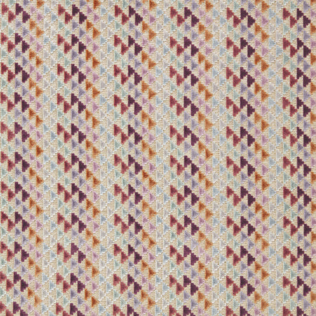 Harlequin Lilac/ Aubergine/Cornflower REFLECT VELVETS Fabric