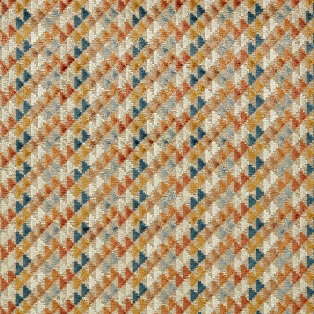 Harlequin Vidi Tiger/Taupe/French Blue Fabric