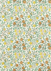 Morris & Co Fruit Sap Green/Tangerine Fabric