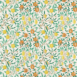 Morris & Co Fruit Sap Green/Tangerine Fabric
