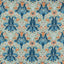 Morris & Co Spring Thicket Paradise Blue/Peach Fabric