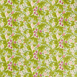 Morris & Co Leicester Sour Green/Plum Fabric
