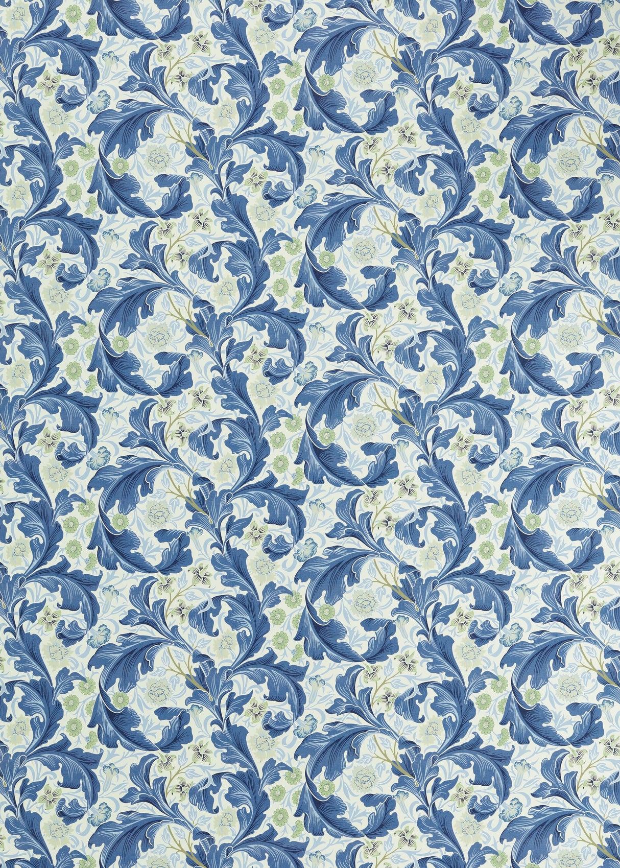 Morris & Co Paradise Blue Bedford Park Fabrics Fabric