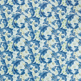 Morris & Co Leicester Paradise Blue Fabric