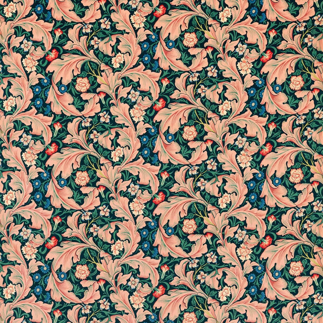 Morris & Co Leicester Cosmo Pink/Indigo Fabric