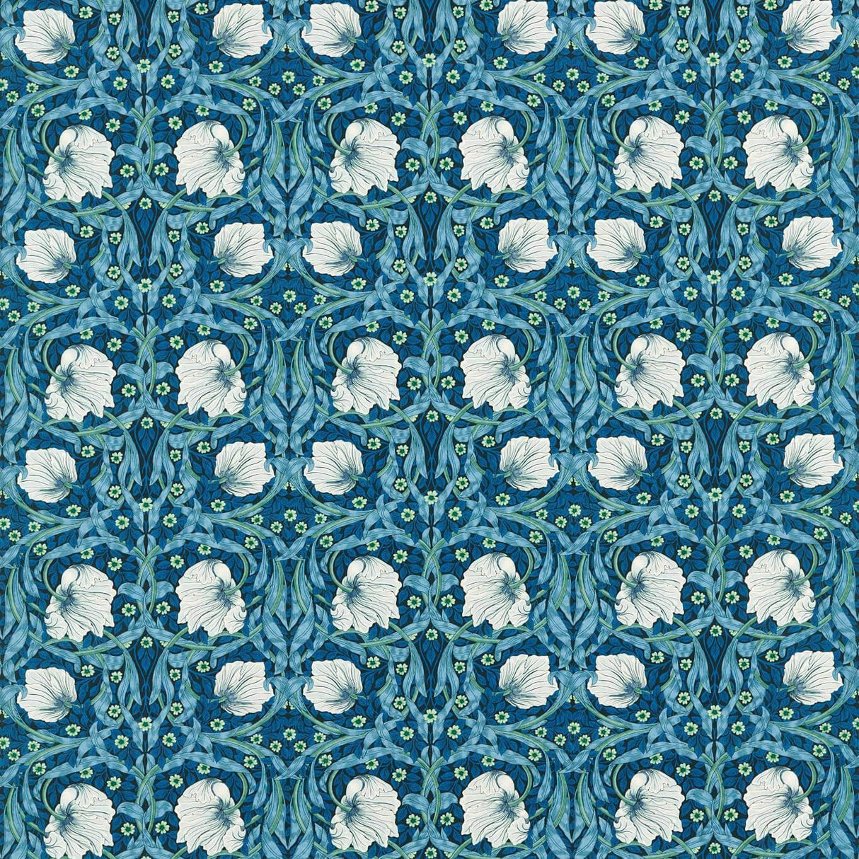 Morris & Co Pimpernel Midnight/Opal Fabric