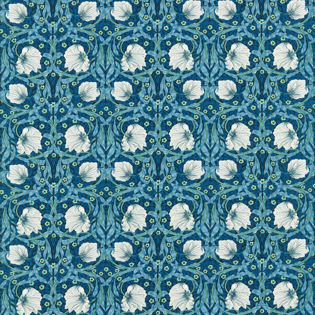 Morris & Co Pimpernel Midnight/Opal Fabric