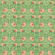 Morris & Co Pimpernel Shamrock/Watermelon Fabric