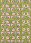 Morris & Co Pimpernel Sap Green/Strawberry Fabric