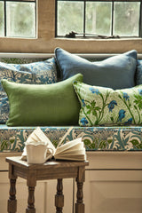 Morris & Co Cobalt/Goblin Green Bedford Park Fabrics Fabric