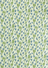 Morris & Co Cobalt/Goblin Green Bedford Park Fabrics Fabric