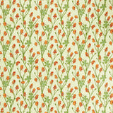 Morris & Co Monkshood Tangerine/Sage Fabric