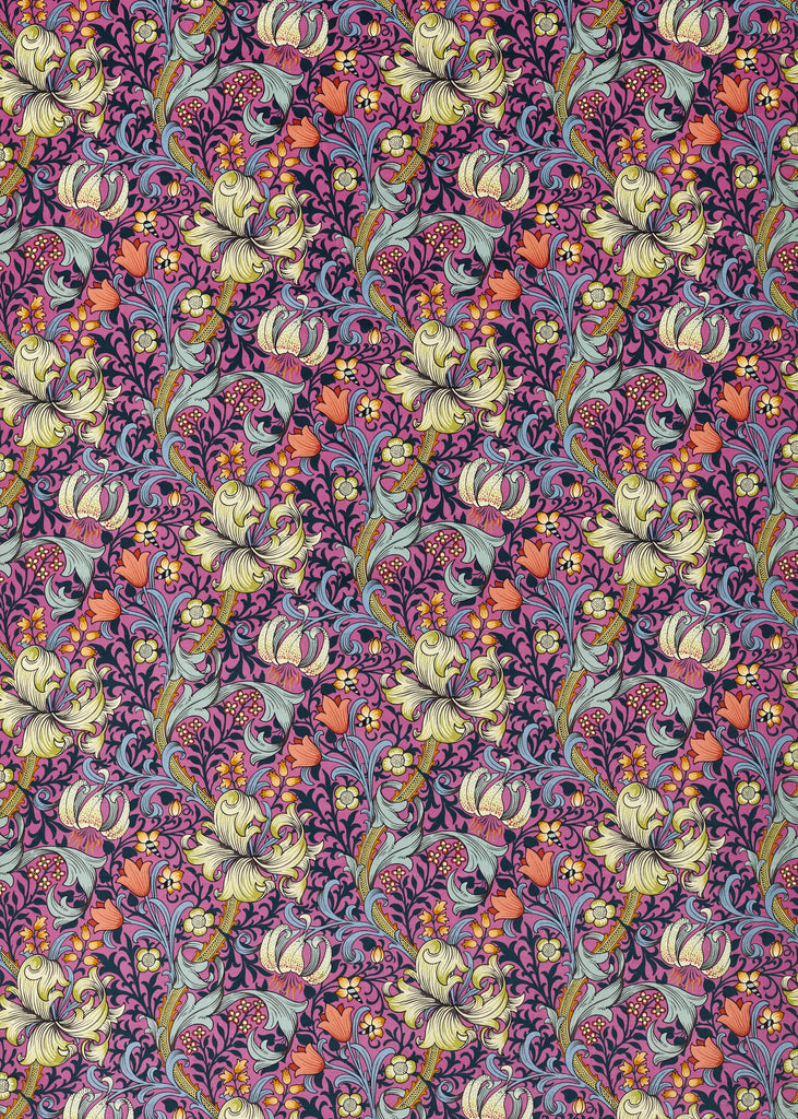 Morris & Co Seratonin Pink Bedford Park Fabrics Fabric