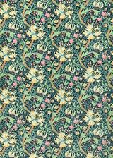 Morris & Co Galactic Ink Bedford Park Fabrics Fabric