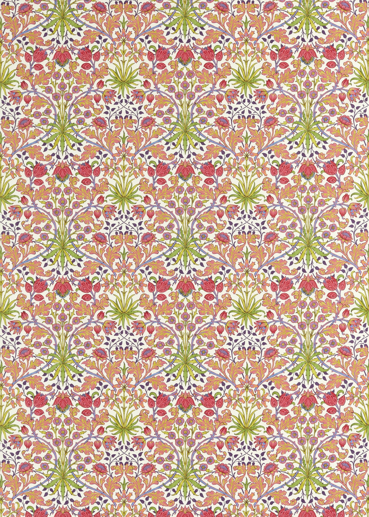 Morris & Co Cosmo Pink Bedford Park Fabrics Fabric