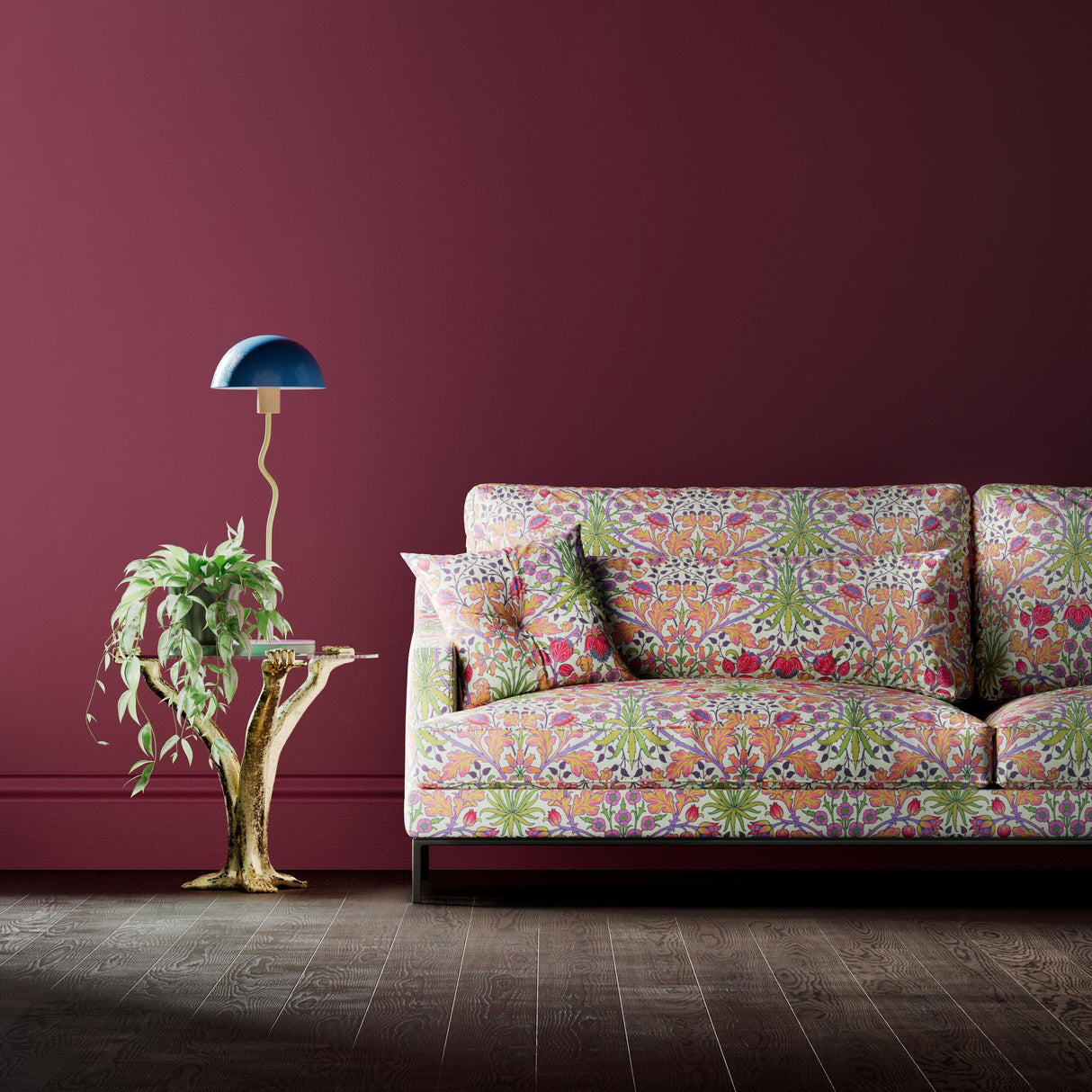 Morris & Co Cosmo Pink Bedford Park Fabrics Fabric