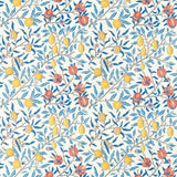 Morris & Co Fruits Paradise Blue Fabric