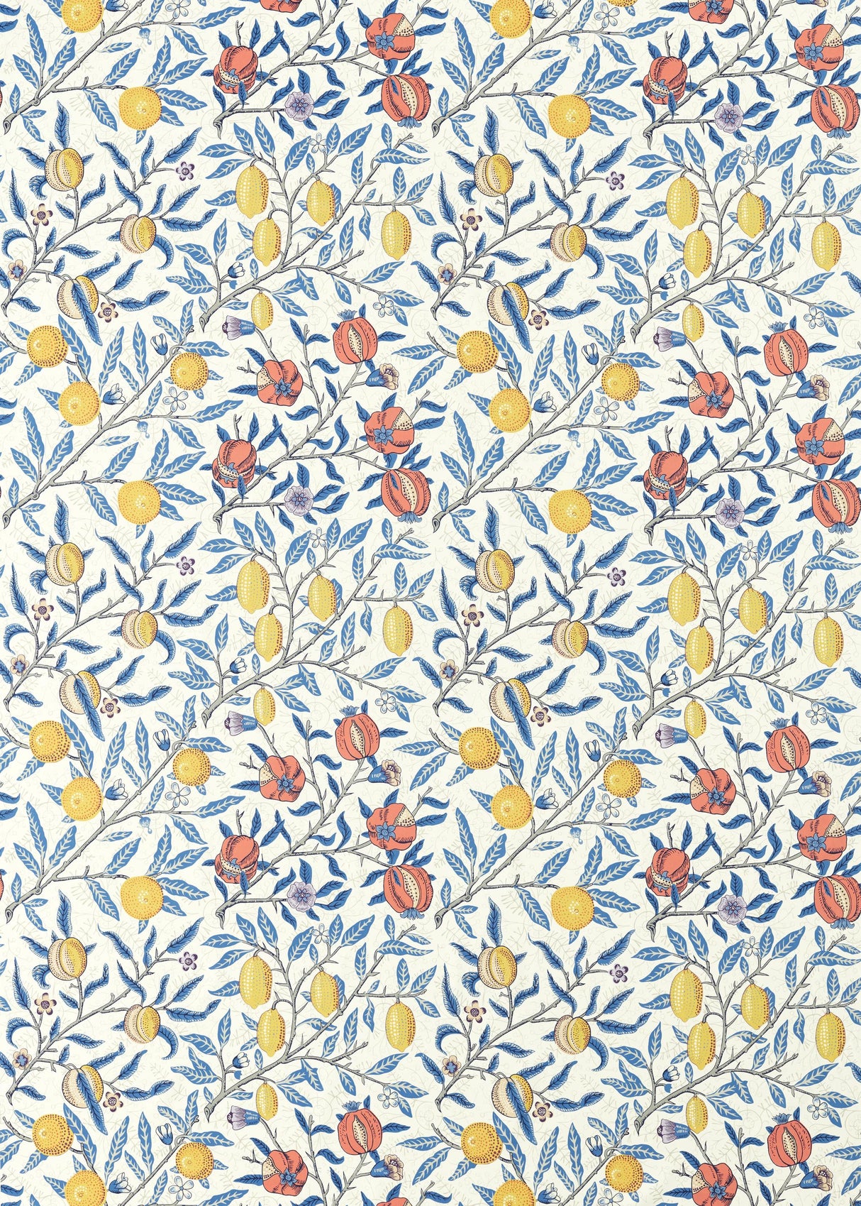 Morris & Co Paradise Blue Bedford Park Fabrics Fabric