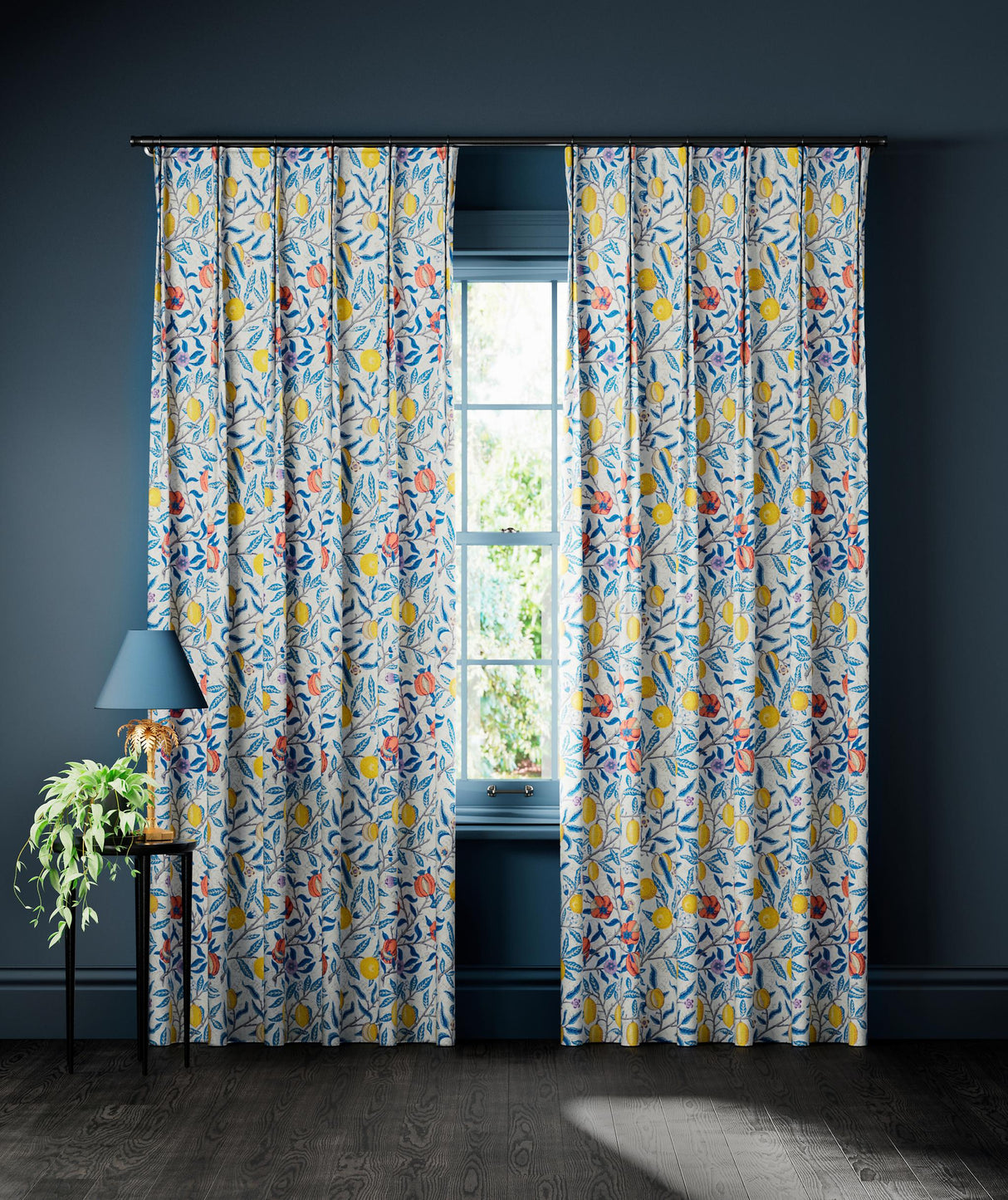 Morris & Co Paradise Blue Bedford Park Fabrics Fabric