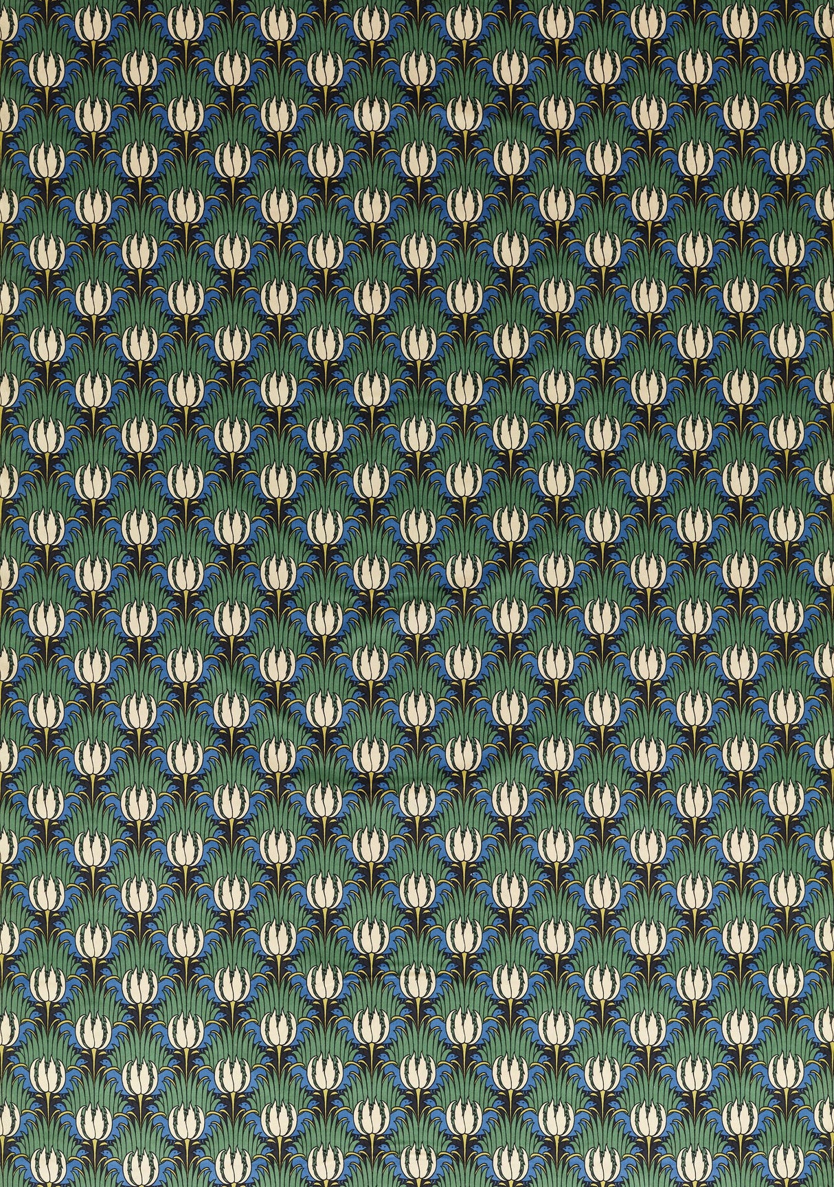 Morris & Co Goblin Green & Raven Bedford Park Fabrics Fabric