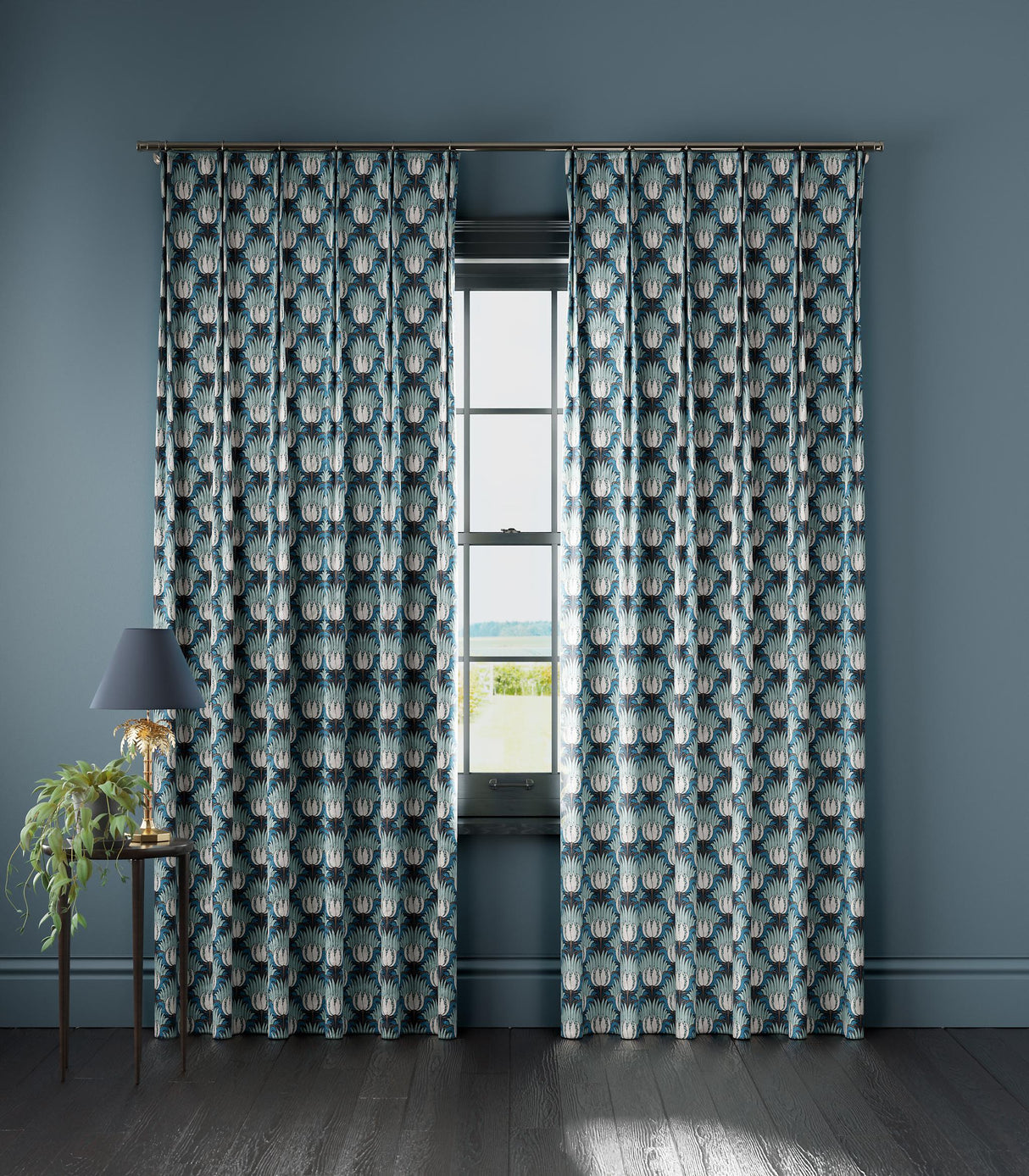 Morris & Co Opal & Sea Foam Bedford Park Fabrics Fabric