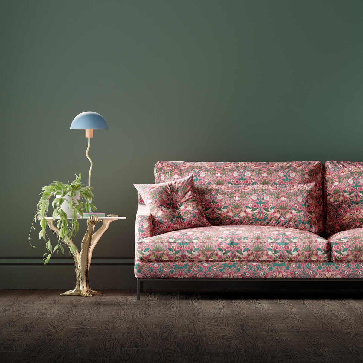 Morris & Co Miami Strip Bedford Park Fabrics Fabric