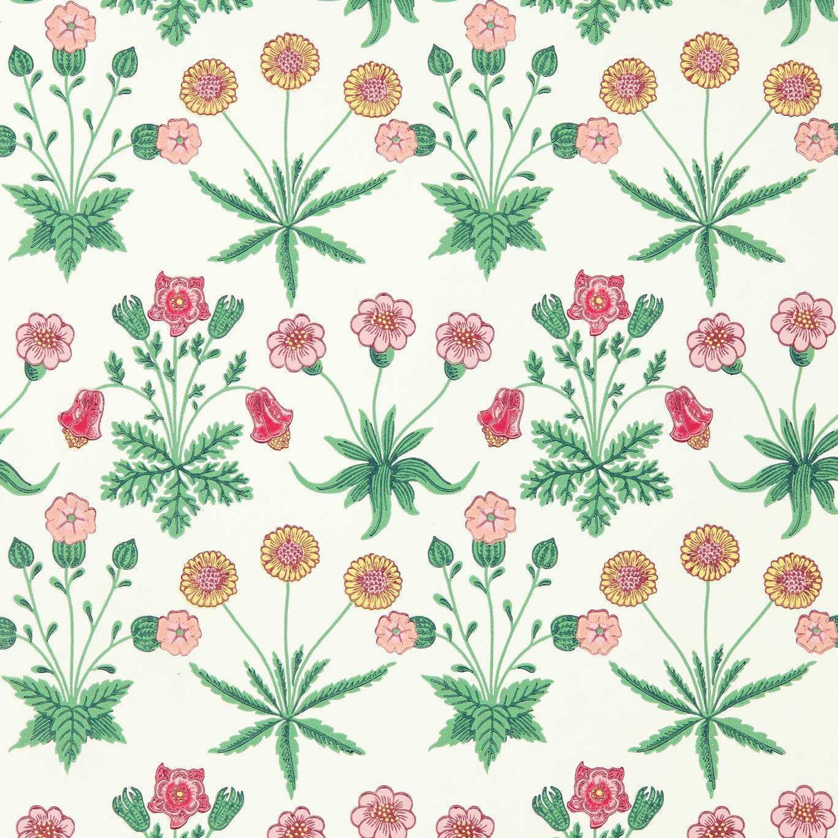 Morris & Co Daisy Strawberry Fields Wallpaper