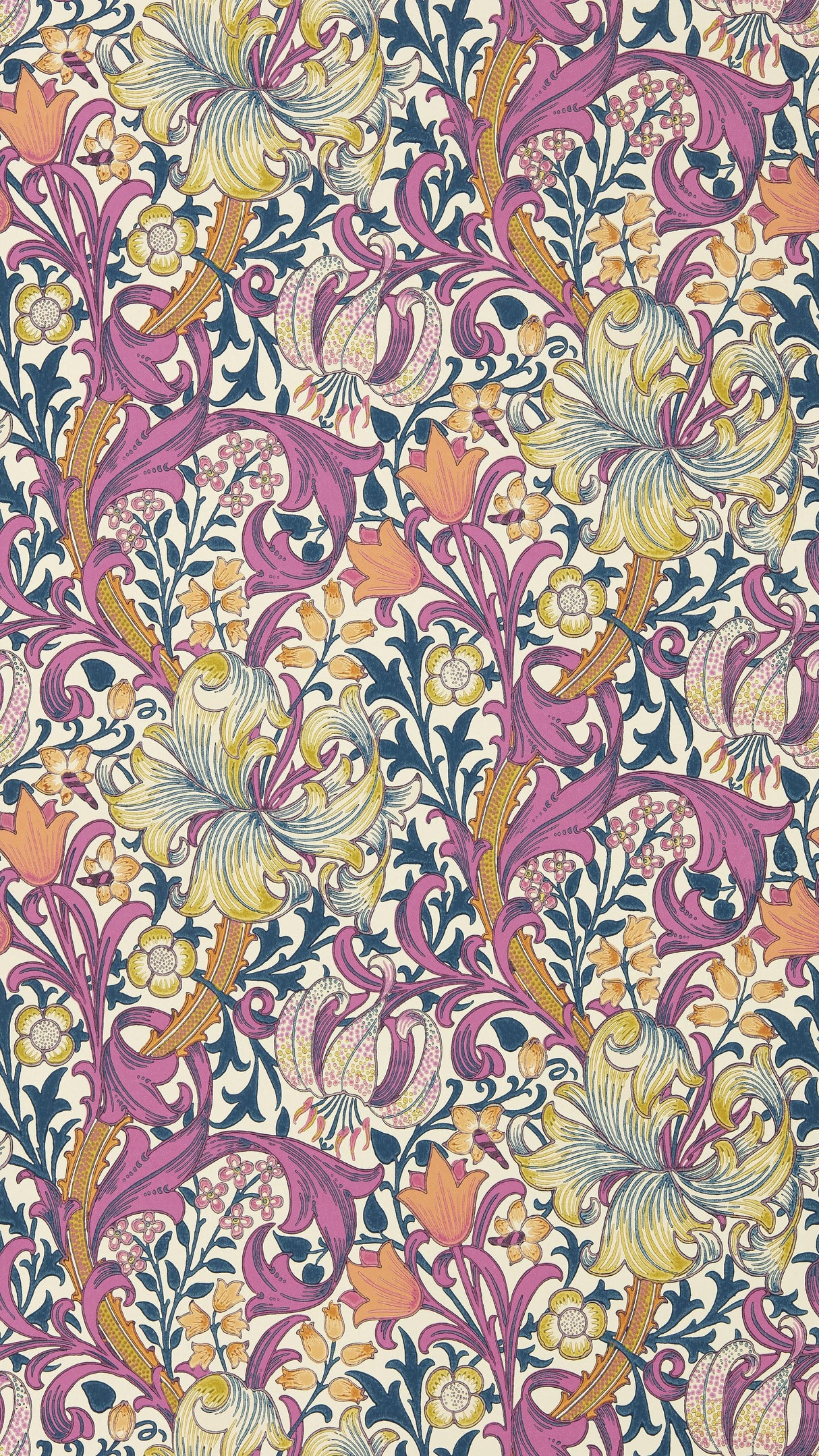 Morris & Co Pink Fizz Bedford Park Wallpapers Wallpaper