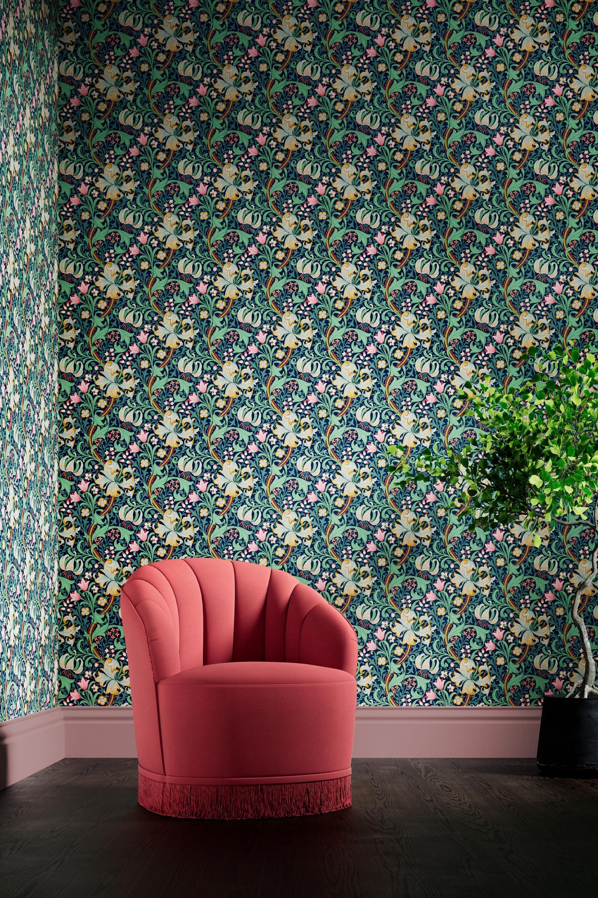 Morris & Co Galactic Ink Bedford Park Wallpapers Wallpaper