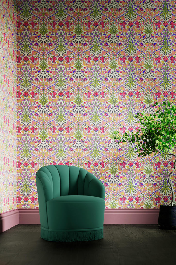 Morris & Co Cosmo Pink Bedford Park Wallpapers Wallpaper