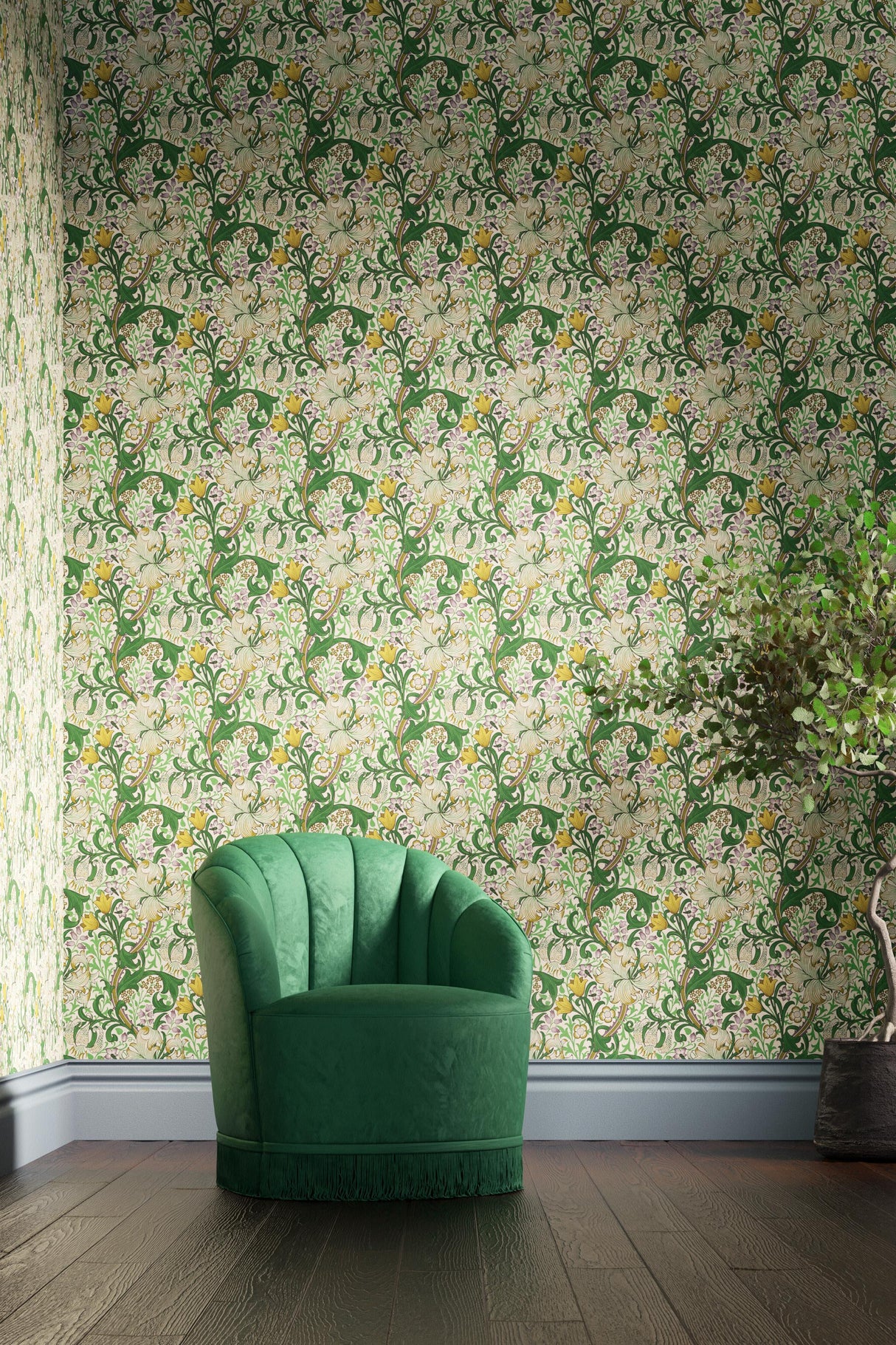 Morris & Co Secret Garden Bedford Park Wallpapers Wallpaper
