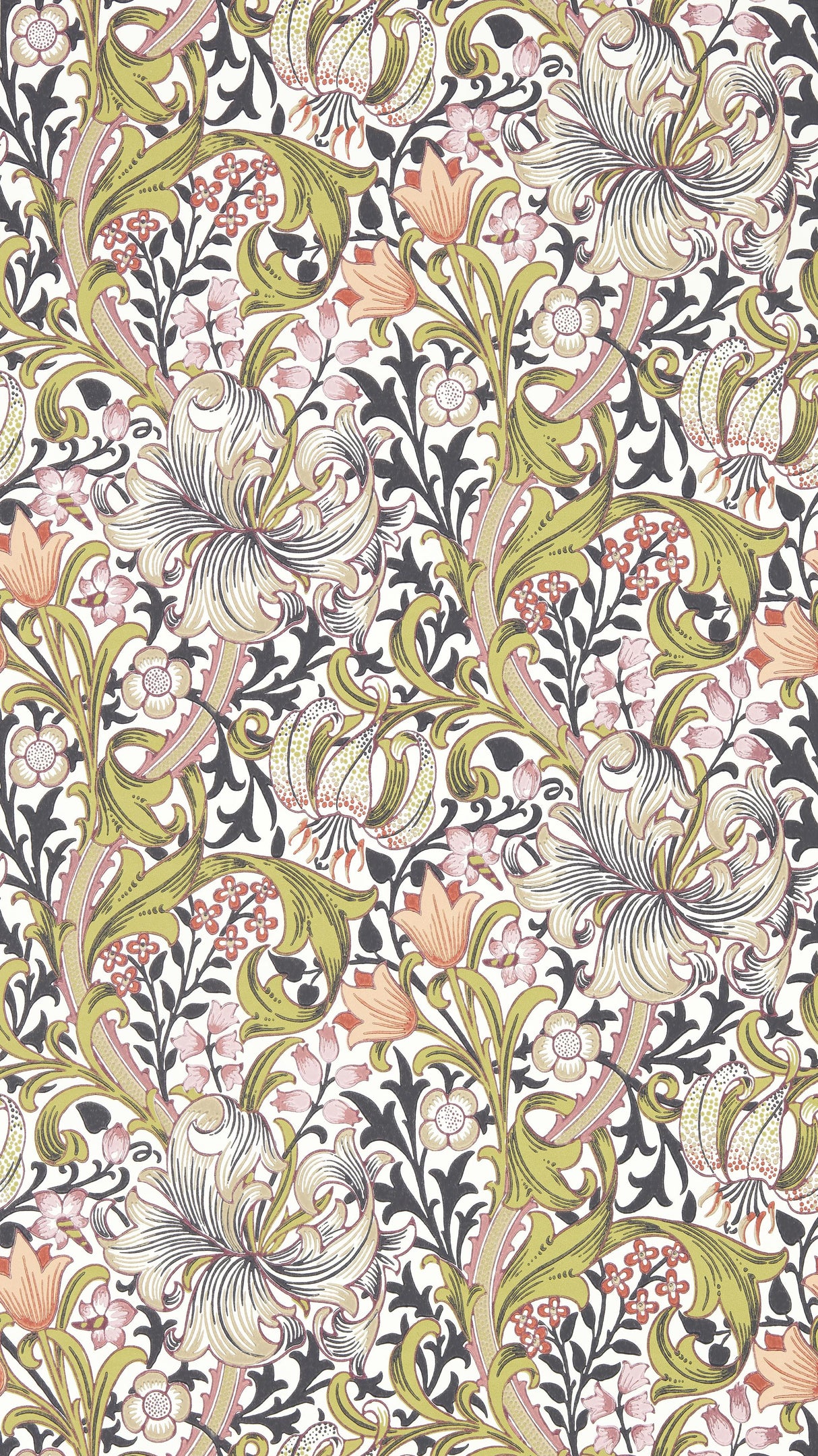 Morris & Co Espresso Bedford Park Wallpapers Wallpaper