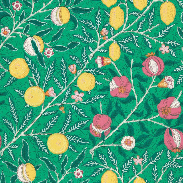 Morris & Co Fruit Tangled Green Wallpaper