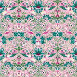 Morris & Co Strawberry Thief Miami Strip Wallpaper