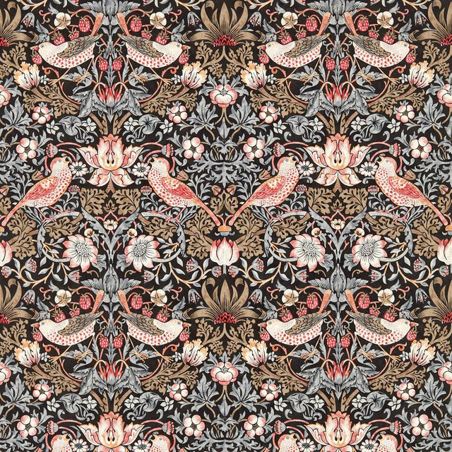 Morris & Co Strawberry Thief Old Fashioned Wallpaper