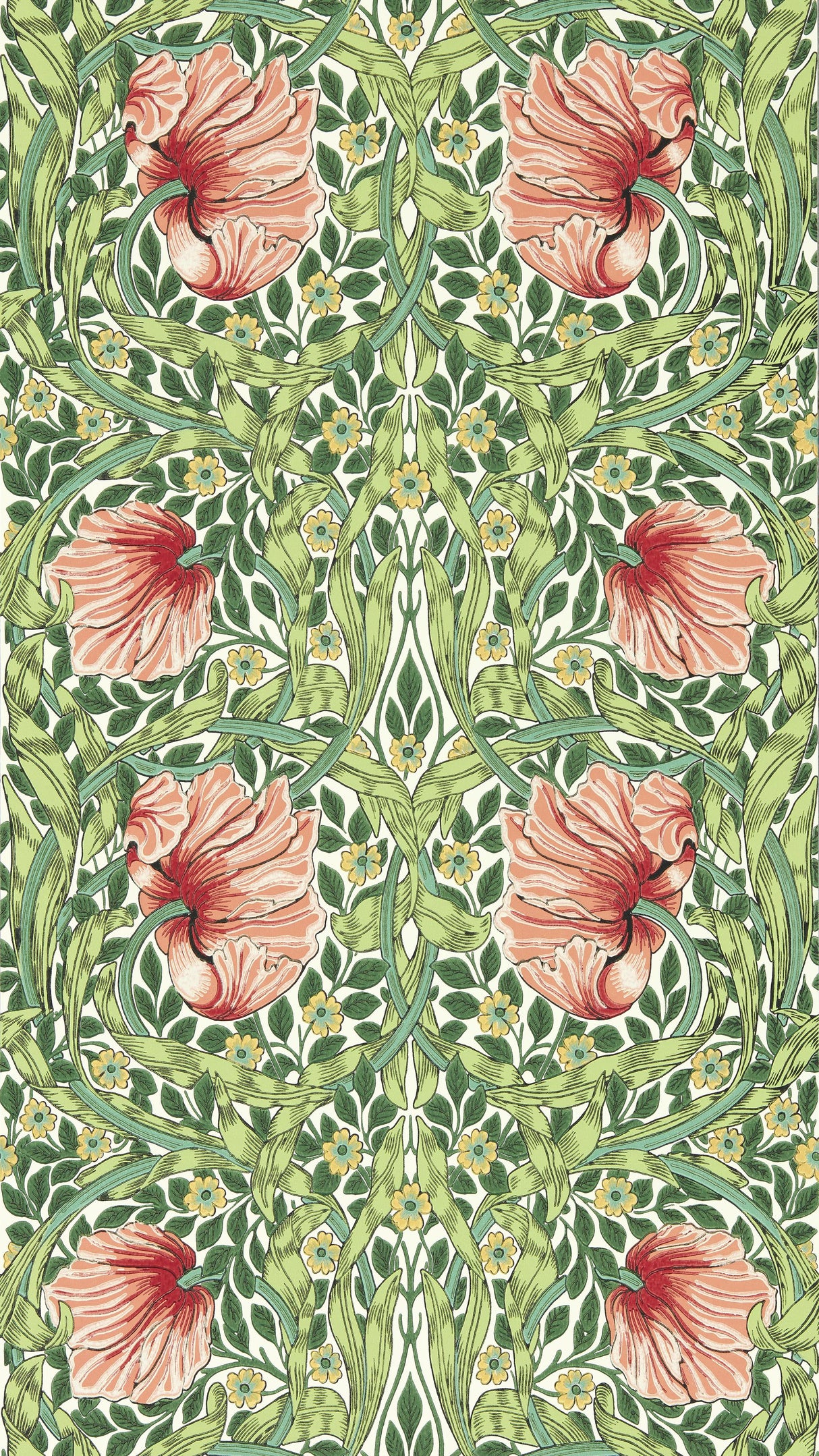 Morris & Co Shamrock/Watermelon Bedford Park Wallpapers Wallpaper