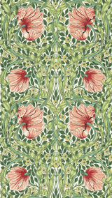 Morris & Co Shamrock/Watermelon Bedford Park Wallpapers Wallpaper